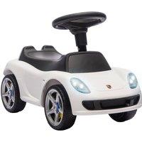 AIYAPLAY Ride on Car with Horn, Lights, Sound, Porsche Licensed in White