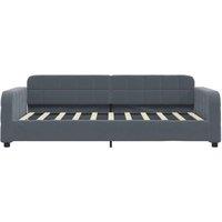 Berkfield Home Modern Day Bed Dark Grey 90x190 cm Velvet