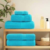 Berkfield Home Premium Sauna Towels SOLUND 4 pcs Turquoise 80x200 cm 600 gsm