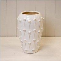 KDMD Large Cream Ceramic Bobble Vase