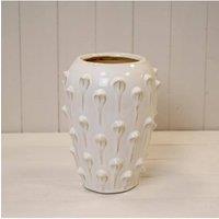 KDMD Medium Cream Ceramic Bobble Vase