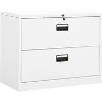 Berkfield Home Filing Cabinet White 90x46x72.5 cm Steel