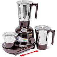Geepas 750W Mixer Grinder Stainless Steel Jars Wet & Dry Grinding 3 Speed Control in Brown