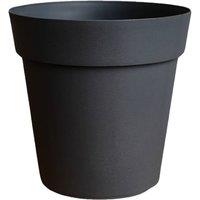 Ivyline Cleo Plant Pot D60cm Anthracite With Wheels in Black