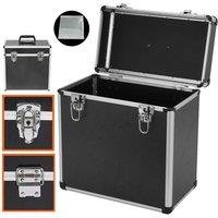 SPETLEK Vinyl LP Storage Box 12 Vinyl Record Storage in Black