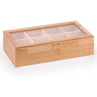 EONLION Tea Bags Storage Box Teabag Caddy Holder Container Organiser in Brown | Size: 500mm