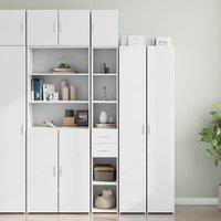 Berkfield Home Slim Storage Cabinet White 30x42.5x225 cm Engineered Wood