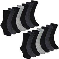 Sock Snob Men's 7 Pack Classic Suit Socks - Soft Breathable Plain Dress Socks in Grey | Size: 6-11