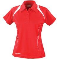 Spiro Women's Team Spirit Polo Shirt in Red | Size: 12