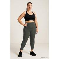 Tommy Life Women's High Waist Pocket Leggings in Olive | Size: XL