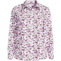 Lands' End Women's Non-Iron Cotton Shirt in Warm White | Size: 8