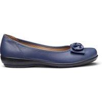 Hotter Women's 'Jewel' Ballerina Pumps in Indigo | Size: 3.5