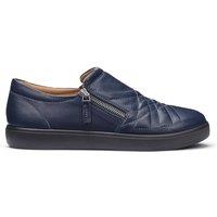 Hotter Women's Extra Wide 'Poppy' Quilted Trainers in Navy | Size: 9
