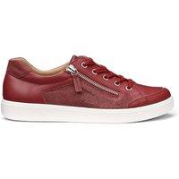 Hotter Women's 'Chase II' Trainers in Red | Size: 8