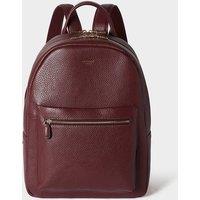 OSPREY LONDON Women's The Adaline Leather Backpack in Burgundy
