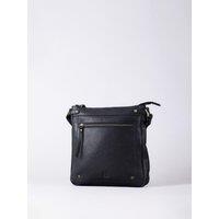 Lakeland Leather Women's 'Harstone' Large Leather Cross Body Bag in Black