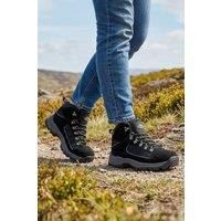 Northwest Territory Women's Victoria Leather Waterproof Walking Boots in Black | Size: 8