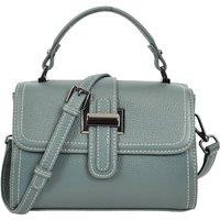 House of Leather Women's Womens Leather Handbag Top Handle Crossbody Bag Polly in Teal