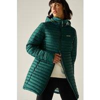 Regatta Women's Selenar Long Length Insulated Quilted Jacket in Teal | Size: 14