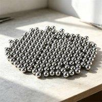 EONLION 600Pcs 8mm Carbon & Stainless Steel Ball Bearings in Silver | Size: 0-12 m