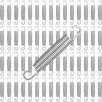 NESTLUNE 35x Trampoline Replacement Springs, Heavy-Duty in Silver | Size: 0-1 m