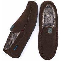Moshulu Men's 'Fielding 3' Moccasin Slippers in Brown | Size: 11.5