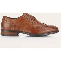 CATESBY ENGLAND Men's FAXTON Leather Brogue Oxford Shoes in Tan | Size: 7