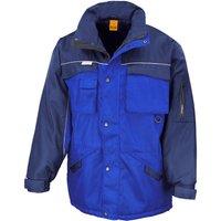 Result Men's Workguard Zip Sleeve Heavy Duty Water Repellent Windproof Jacket in Mid Navy | Size: Large