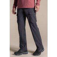 Craghoppers Men's NosiLife Rif Stretch Cargo Lightweight Trousers in Dark Grey | Size: 42R