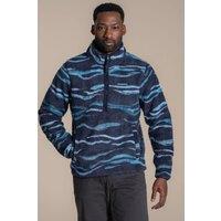 Craghoppers Men's National Trust Rawthey Half Zip Borg Fleece Top in Dark Navy | Size: Medium