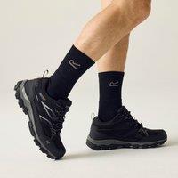 Regatta Men's Holcombe III Low Waterproof Walking Shoes in Jet Black | Size: 9