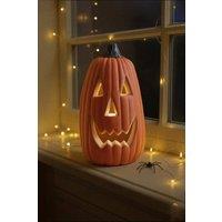 Garden Sanctuary Halloween LED Pumpkin Lantern Battery Operated in Orange