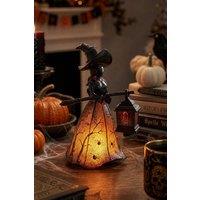 ExtraStar Halloween Witch Table Lamp with Broomstick & Lantern