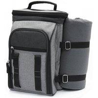 Andrew James Wine Bag with Fleece Blanket in Grey