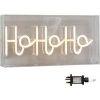Samuel Alexander Light up Christmas Ho Ho Ho Neon Flex Sign with Warm White LEDs