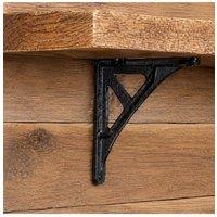 Gifts Direct 2 U Cast Iron Shelf Bracket, Rustic Openwork Support, 120 x 120 x 20 mm in Brown
