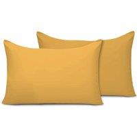 Lazzaro Home Premium 2pc Microfiber Pillowcases Soft Smooth, Breathable & Easy Care in Gold | Size: Standard Pillow Case
