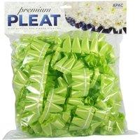 KDMD Premium Lime Green Pleat Ribbon 50mm x 30m