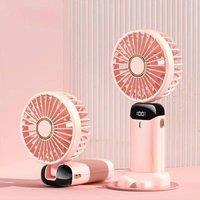 FLAVORA Pink Mini Handheld Fan Portable Fold