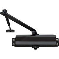 KORVIXA Black 2545kg HeavyDuty FireRated Overhead Door Closer Adjustable | Size: 10000mm x 520mm