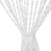 FORGEVIO Acrylic Beaded Curtain Door Curtain Room in Clear | Size: 1
