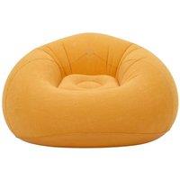 NESTLUNE Yellow Inflatable Bean Bag Single Chair Portable Air Sofa