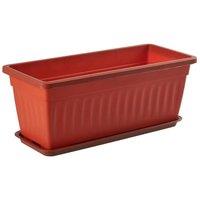 NESTLUNE 5PCS 50cm*21cm*17cm Brick Plant Pot Long Plastic in Brown | Size: 1.25kg