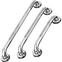 NESTLUNE 30cm Safety Grab Bar Bathroom Support Handle Steel in Silver