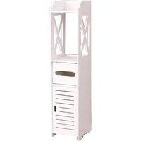 FORGEVIO Free Standing White Waterproof Bathroom Storage Cabinet | Size: 0.6m2