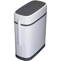 PAWNORA Toilet Brush & Waste Bin Set in White