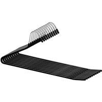 PAWNORA 10 x Heavy Duty Non Slip Metal Hangers in Black