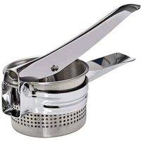 PAWNORA Steel Potato Ricer Puree Masher Juicer Vegetable Fruit Press Maker in Silver