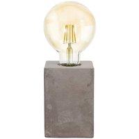 Eglo Prestwick Grey Concrete Exposed Bulb Table Lamp