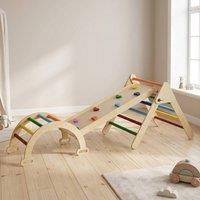 STILVORA Kids Climbing Frame with Ramp & Arch